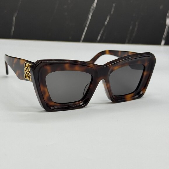 NEW LOEWE LW40145F 52A WOMEN SUNGLASSES HAVANA CAT EYE LOEWE EYEWEAR main image 4